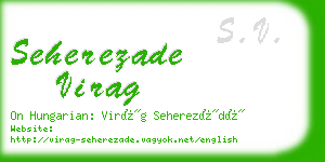 seherezade virag business card
